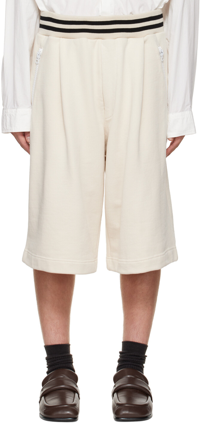 

Шорты Off-White со складками Dries Van Noten
