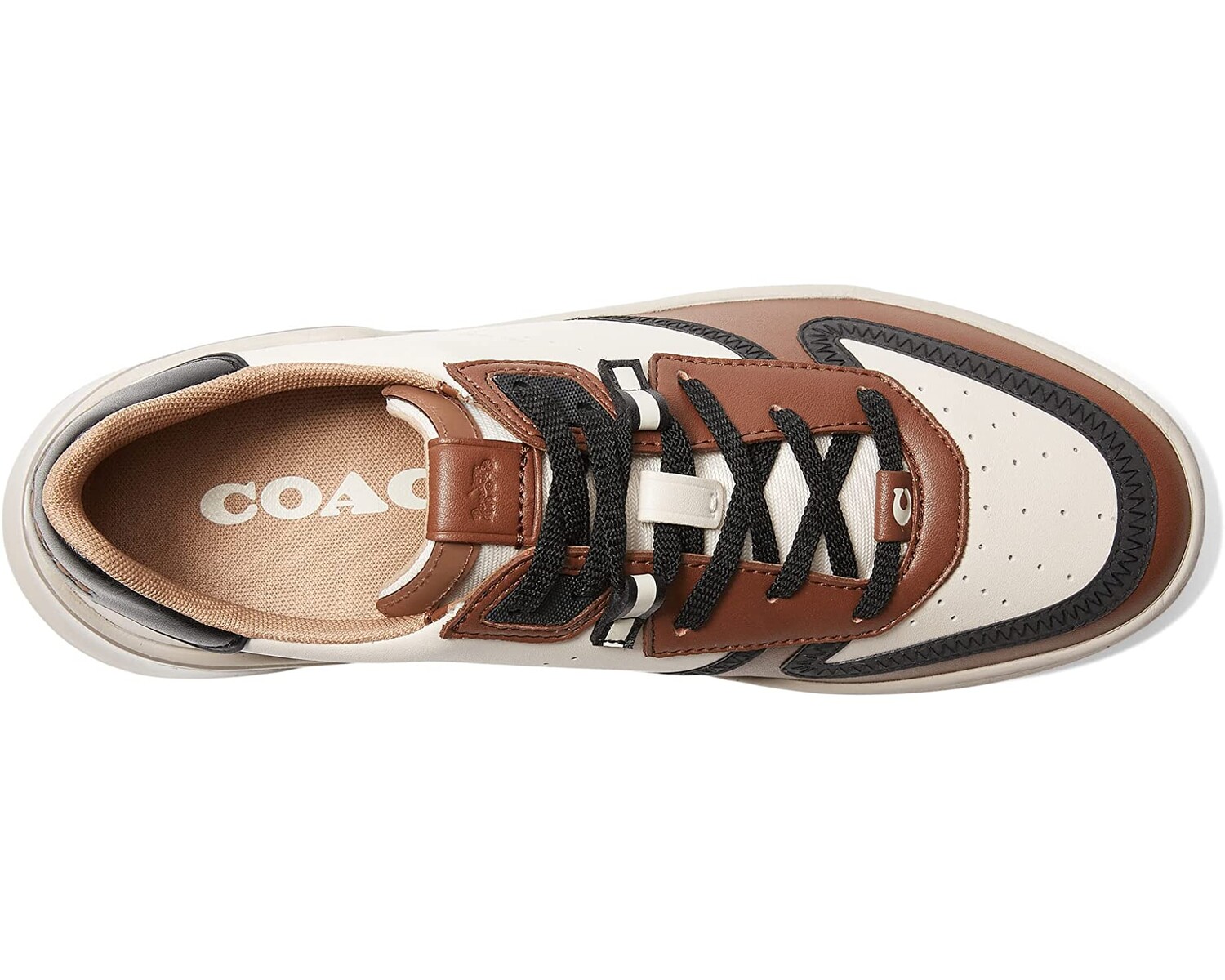 

Кроссовки Citysole Leather Court COACH, коричневый
