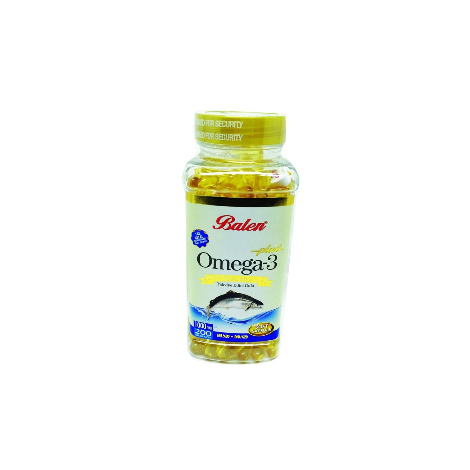 Рыбий жир Balen Omega 3 Deep Sea Capsules, 200 капсул, 1000 мг рыбий жир с вит е omega 3 fish oil e капс 260мг 120 бад