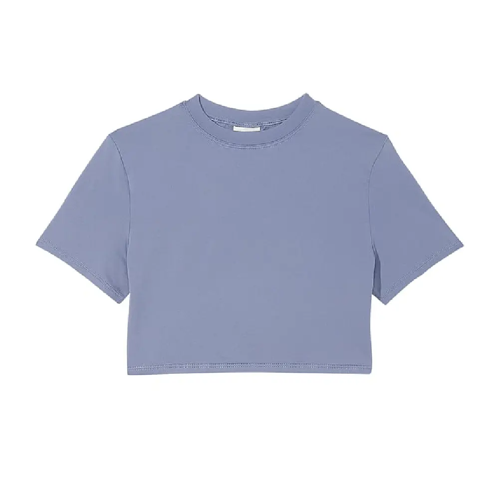 

Футболка Victoria's Secret Pink Base Stretch Crop Baby, синий
