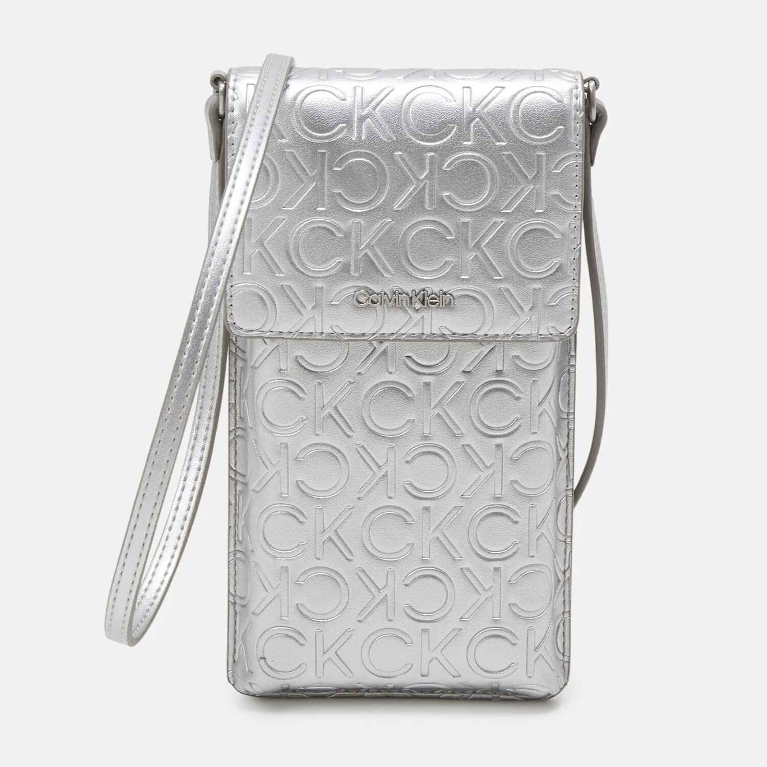 Сумка Calvin Klein Must Phone Pouch Xbody, серебристый