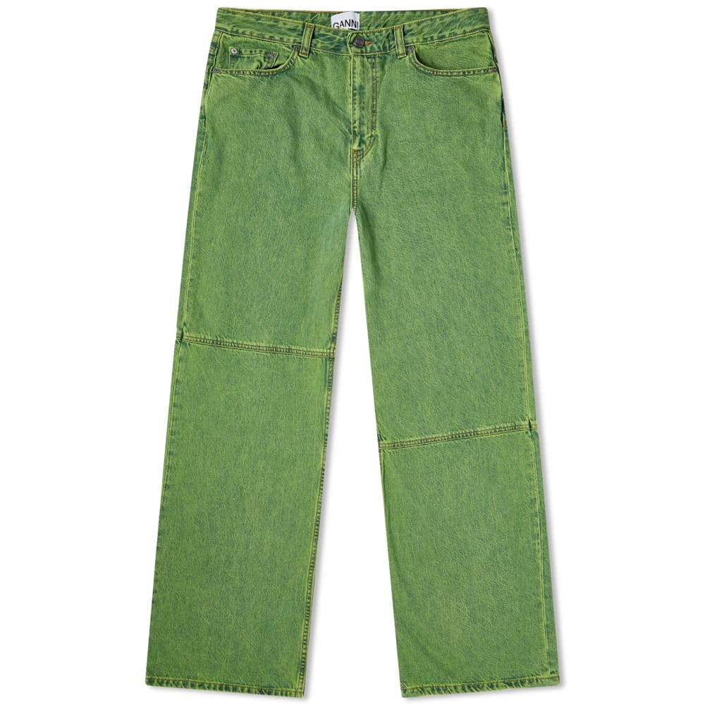 

Джинсы GANNI Overdyed Bleach Denim Magny Jean
