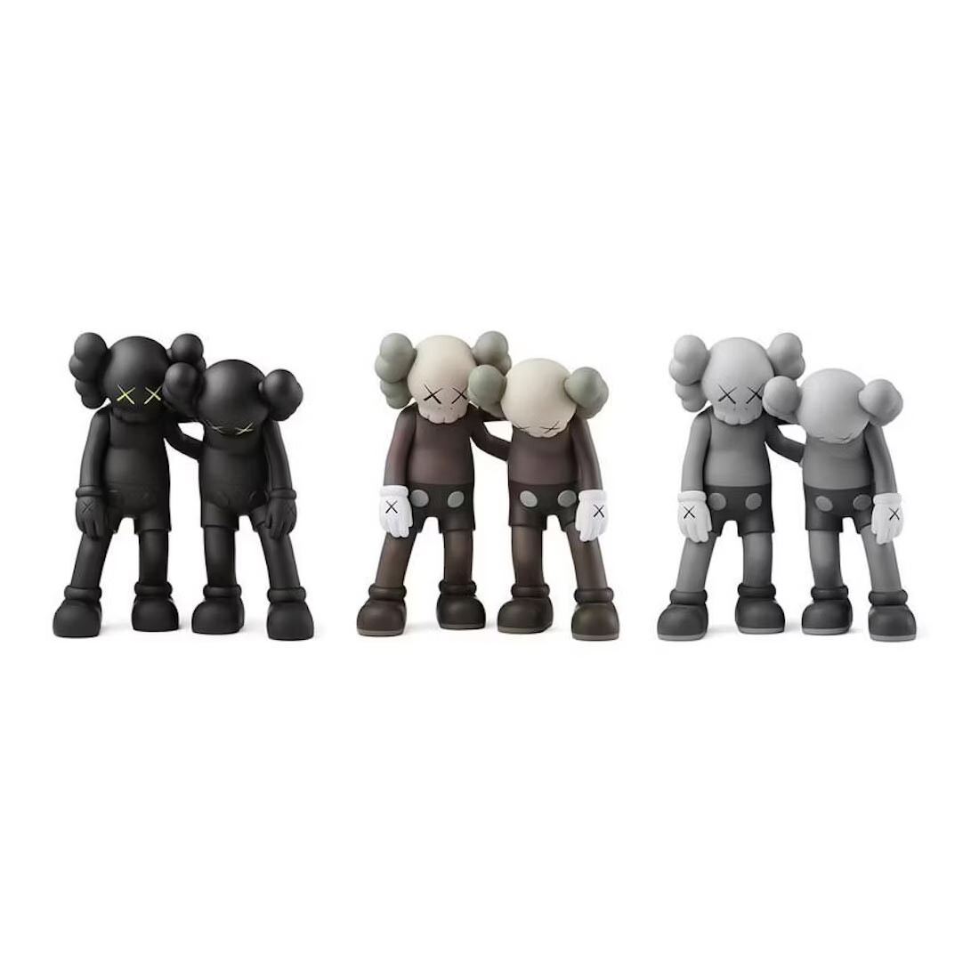 

Набор виниловых фигурок Kaws Along The Way, черный/коричневый/серый