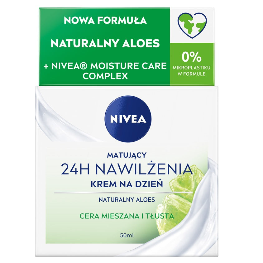 Nivea 24H Увлажняющий матирующий дневной крем для комбинированной и жирной кожи 50мл aravia professional daily hydration 24h set