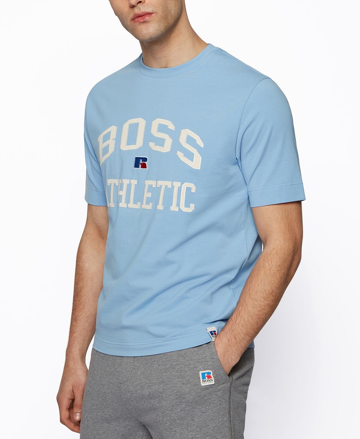 

Футболка унисекс свободного кроя boss x russell athletic Hugo Boss, мульти