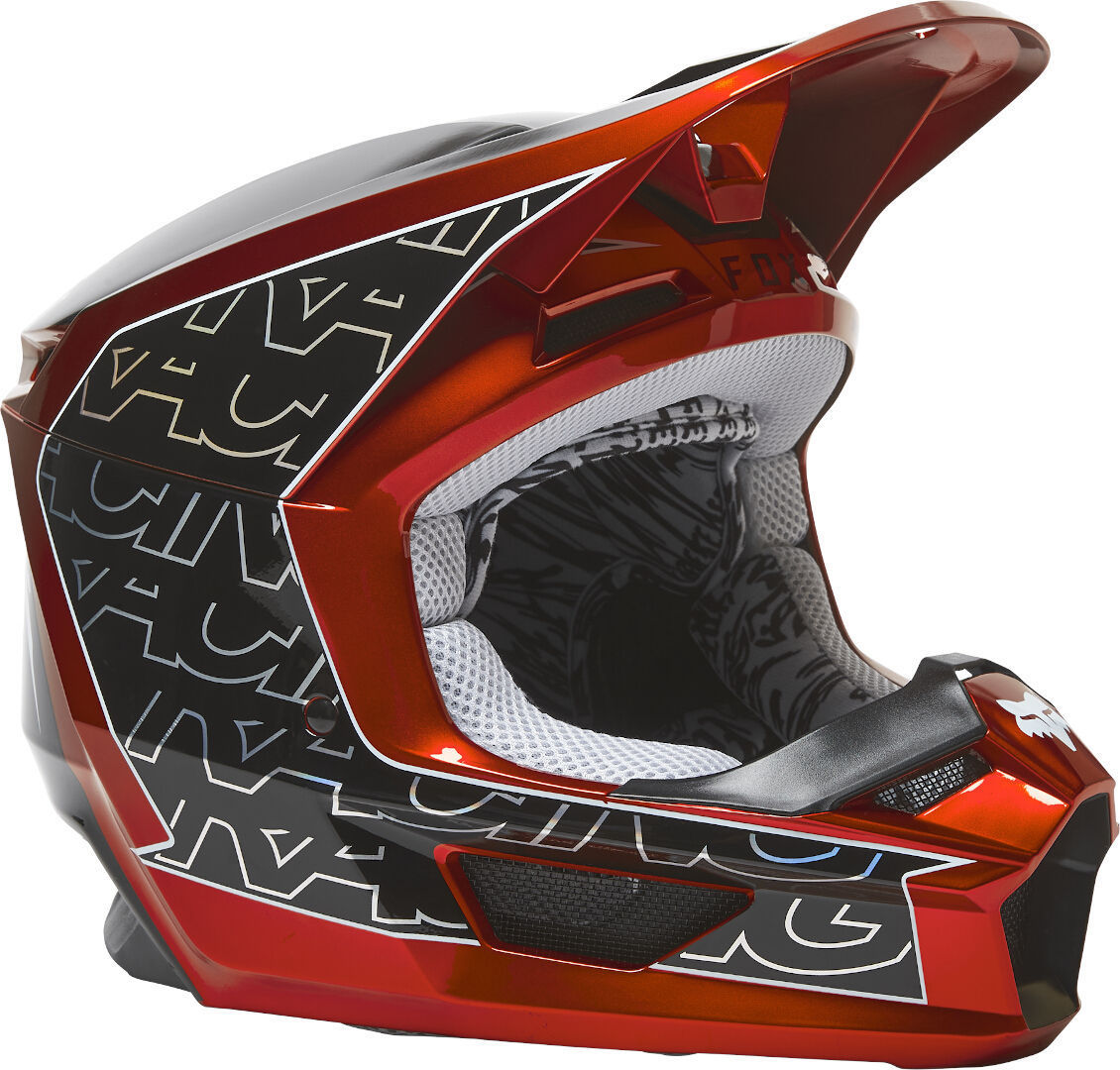 Шлем Fox V1 Peril для мотокросса, красный
