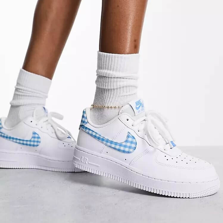 

Кроссовки Nike Air Force 1 '07 Gingham, белый