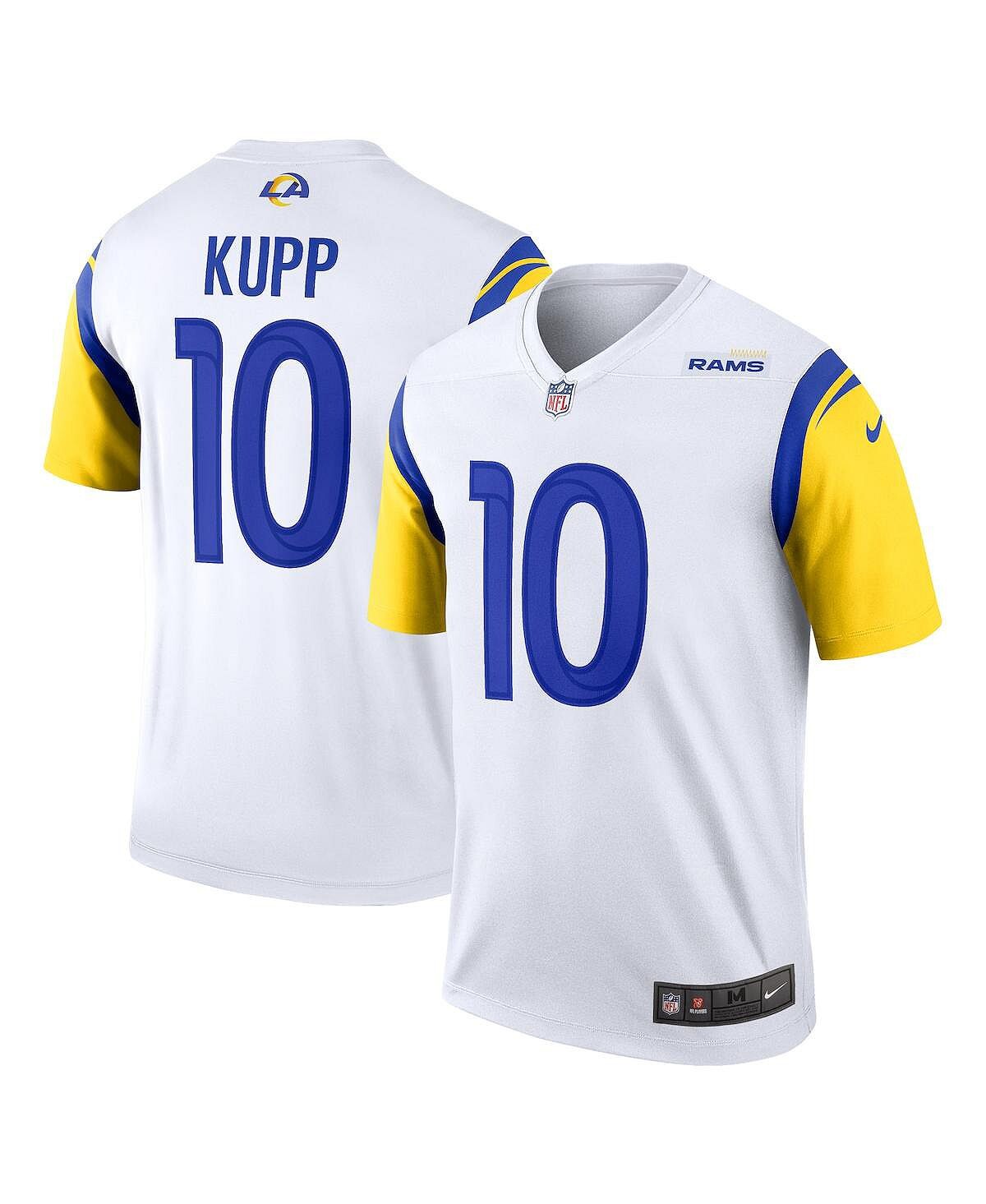 Мужская футболка cooper kupp white los angeles rams legend джерси Nike, белый customized men s stitch los angeles american football jersey donald kupp goff bettis ramsey akers woods fans jerseys