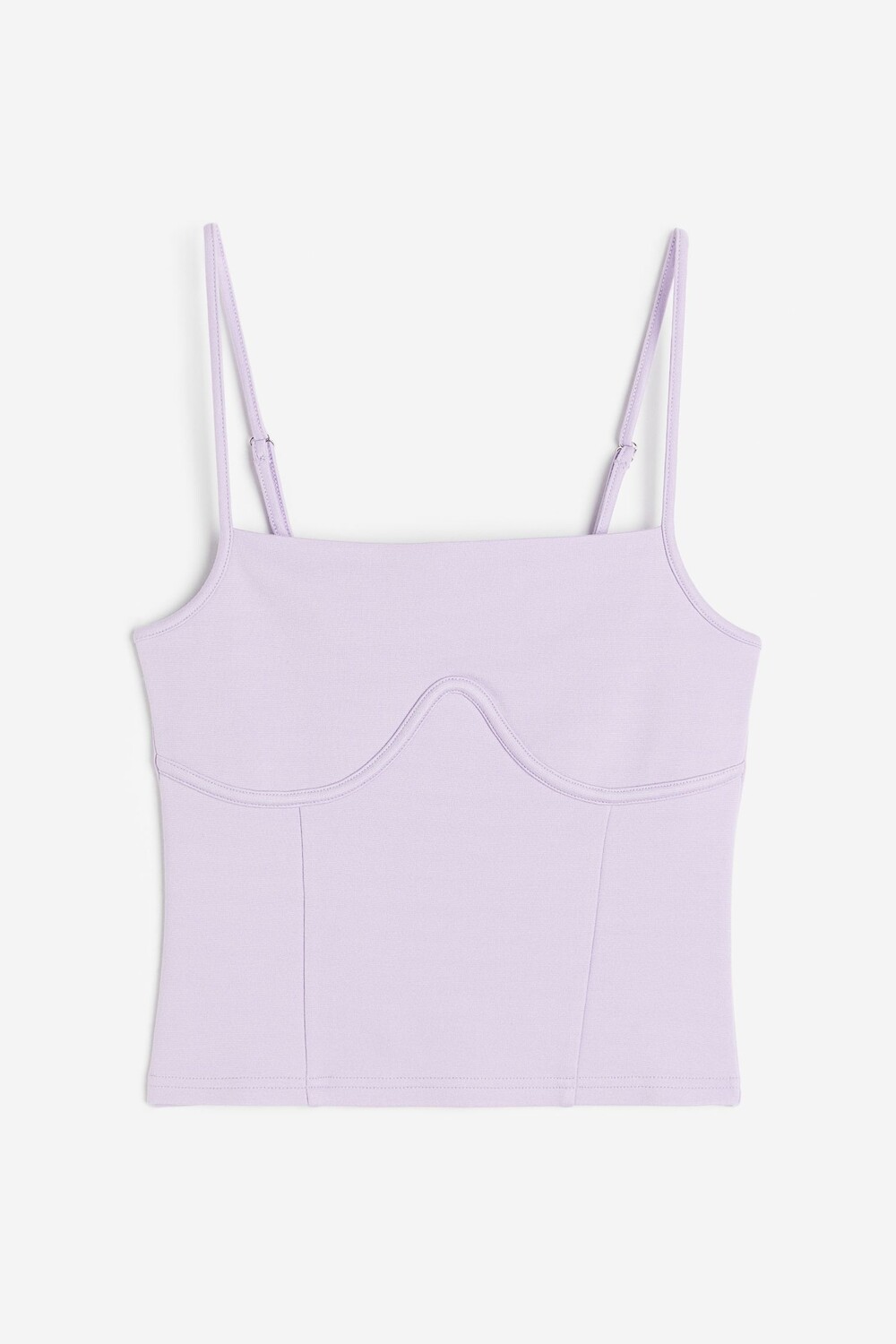 

Топ H&M Corset-style Camisole, сиреневый