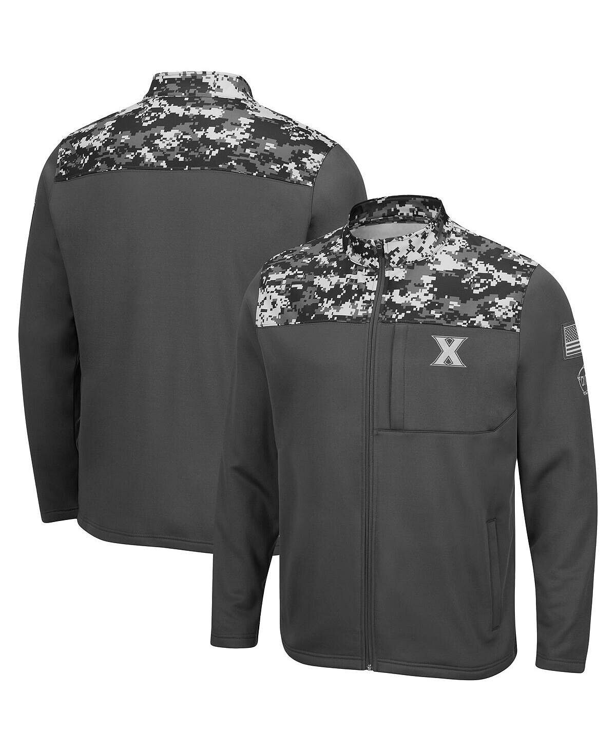 

Мужская темно-серая куртка xavier musketeers oht в стиле милитари appreciation digi camo с молнией во всю длину Colosseum, мульти