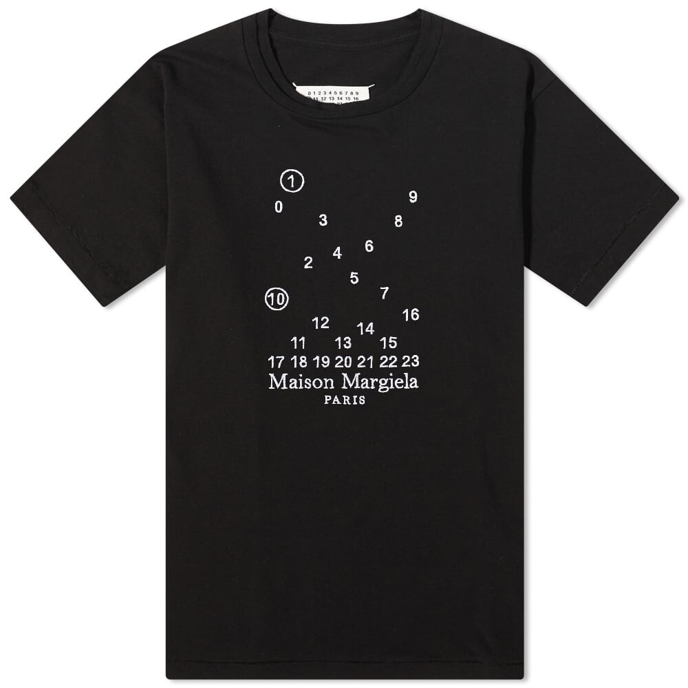 

Футболка Maison Margiela Embroidered Numbers Logo Tee