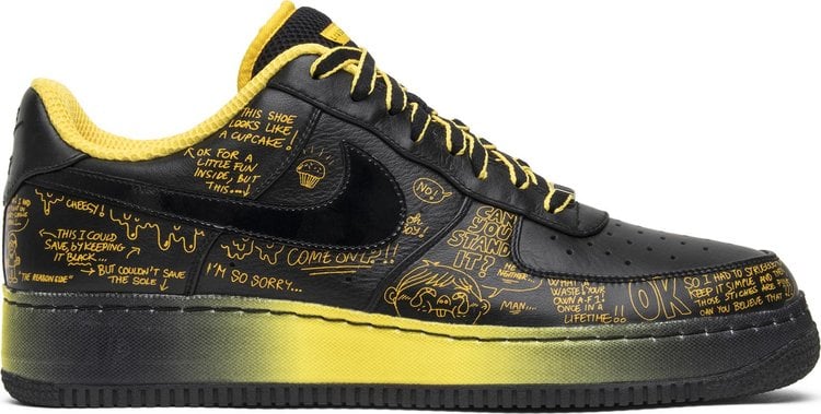 Лимитированные кроссовки Nike LIVESTRONG x Busy P x Air Force 1 SPRM I/O '08 'Busy P', черный - фото