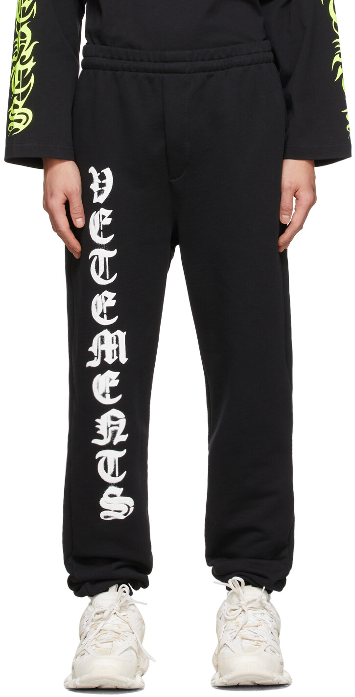 

Черные брюки для отдыха с логотипом Anarchy Gothic VETEMENTS