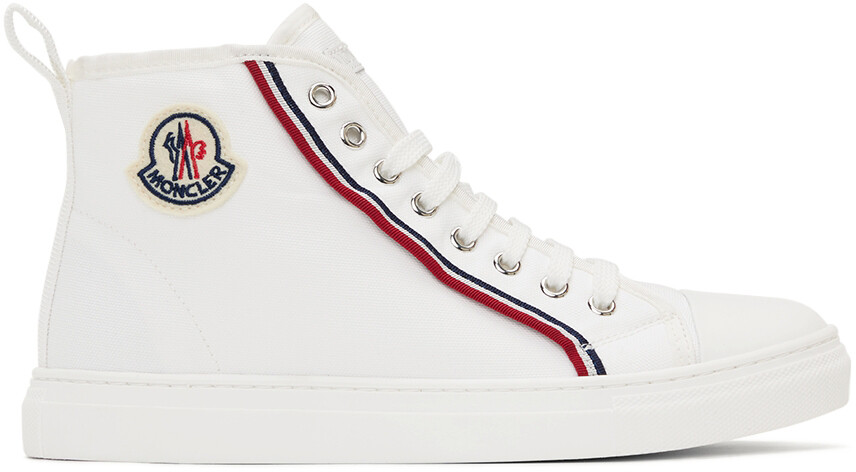 

Детские белые высокие кроссовки Anyse II Moncler Enfant