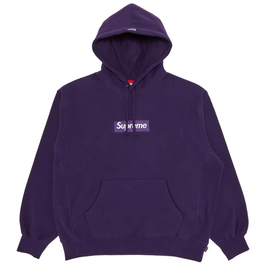 Толстовка Supreme Box Logo Hooded, фиолетовый
