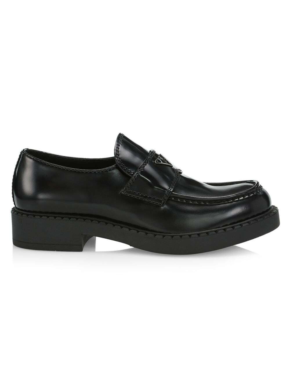 

Кожаные лоферы Spazzolato Prada, неро