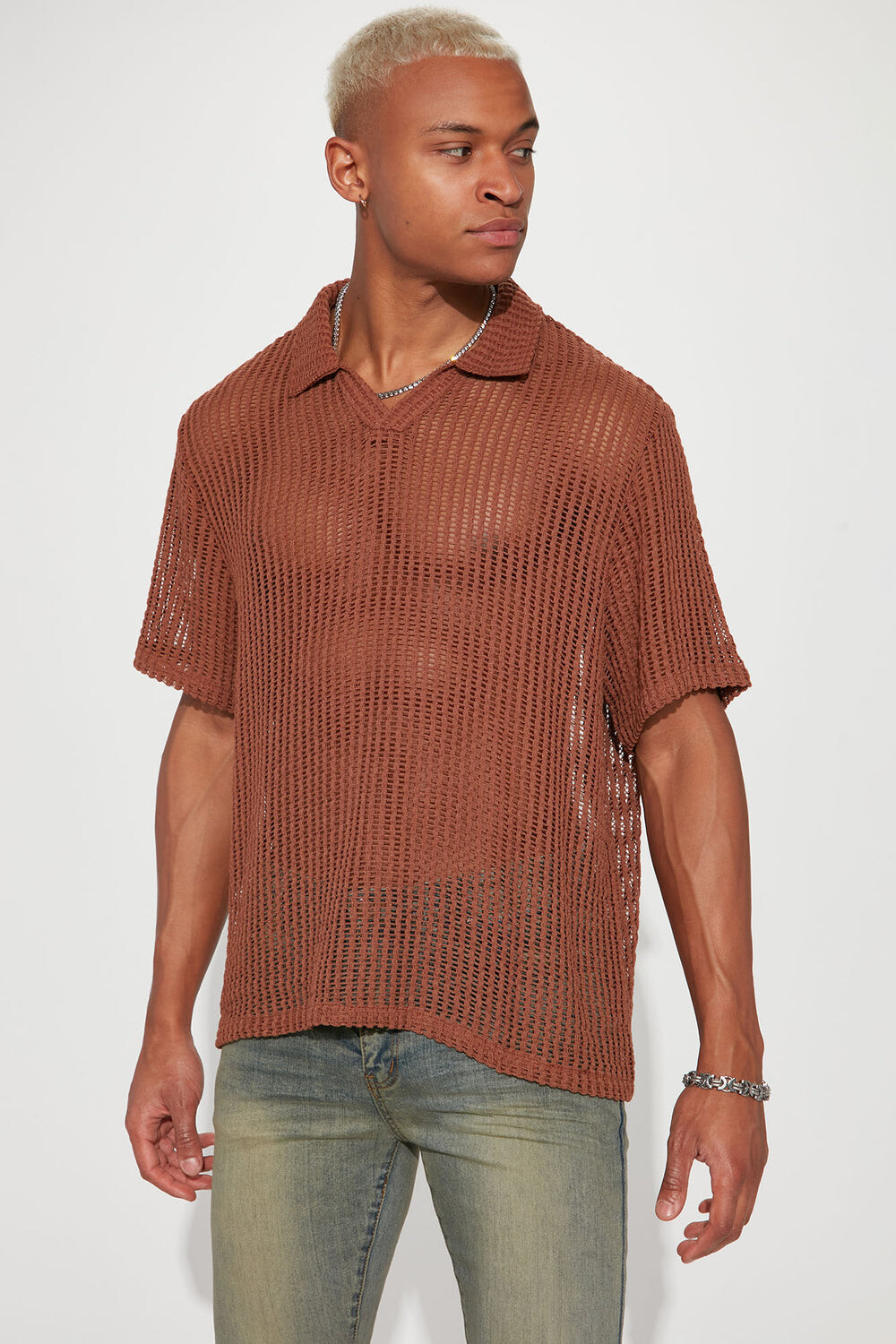 

Рубашка Fashion Nova ZDF01K310025, шоколад
