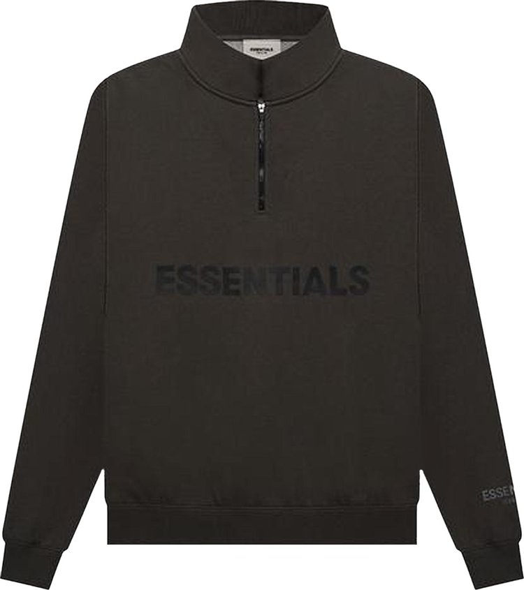 

Свитер Fear of God Essentials Half Zip Pullover Sweater 'Black', черный