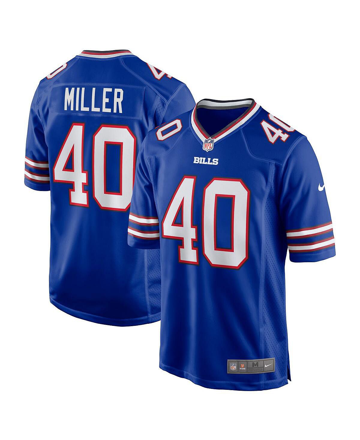 Мужская футболка von miller royal buffalo bills game jersey Nike
