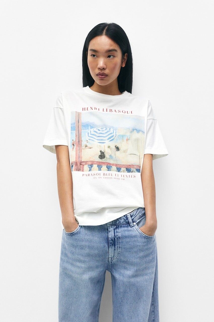 

Анри Лебаск футболка Pull&Bear