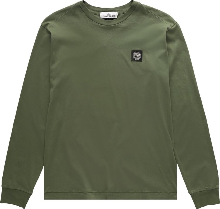 

Футболка Stone Island Long-Sleeve T-Shirt 'Olive', зеленый