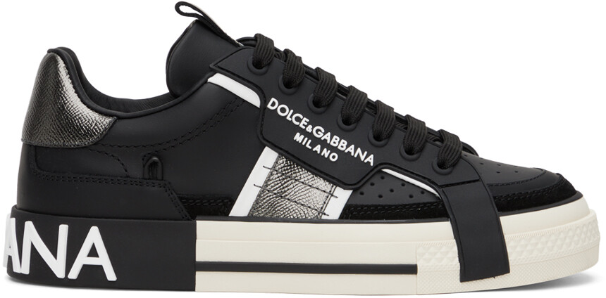 

Черно-серебристые кроссовки NS1 Dolce & Gabbana