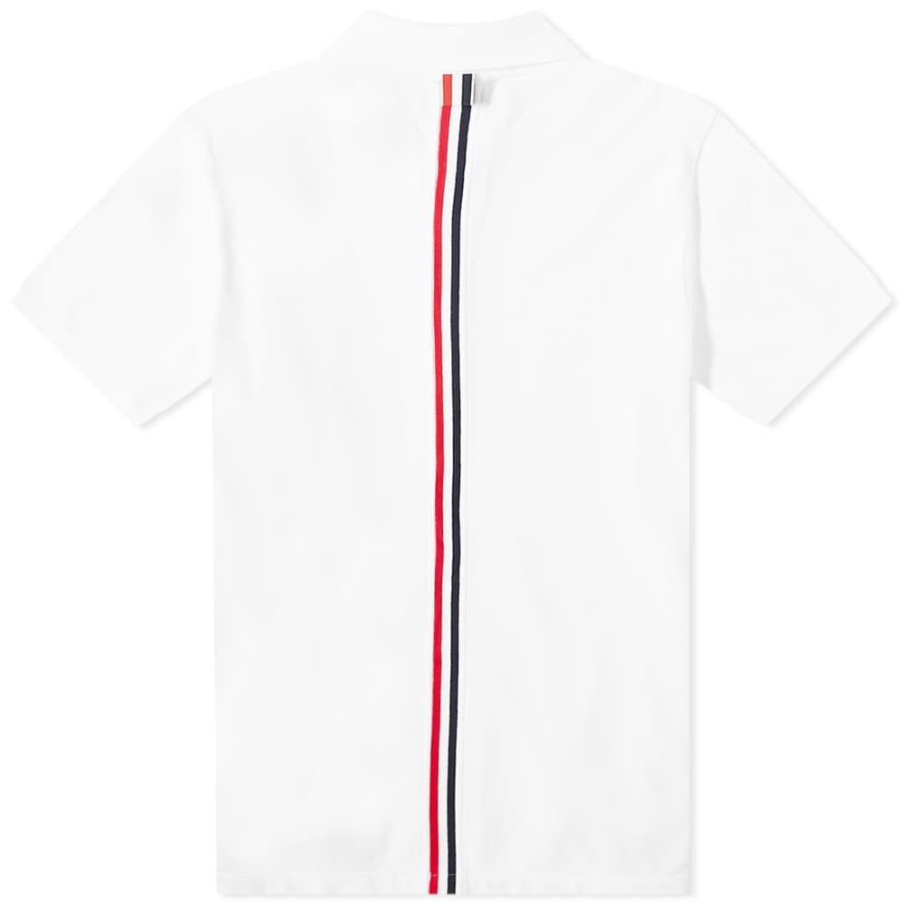

Футболка Thom Browne Back Stripe Relaxed Fit Polo, Белый