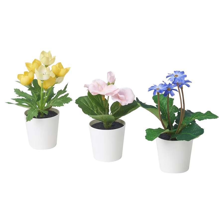цена Искуственное растение Ikea Fejka Pot, 3 шт, 6 см