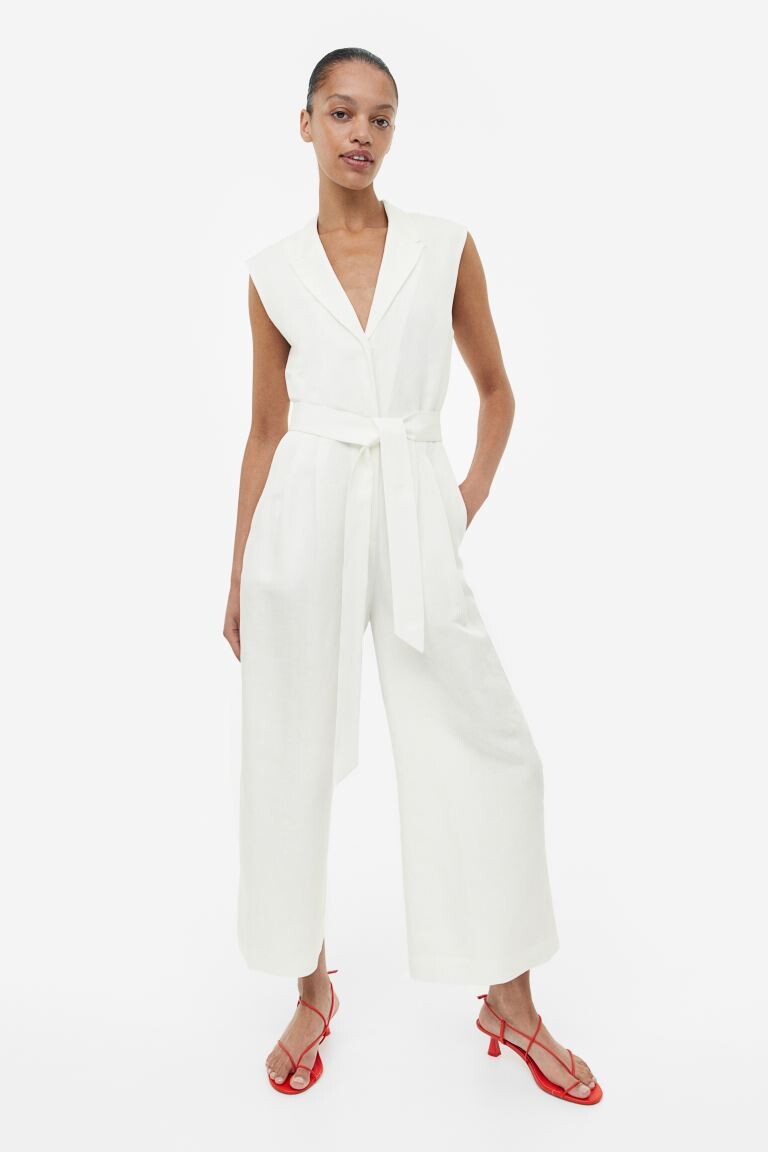

Нарядный комбинезон H&M, белый