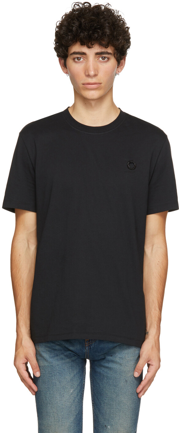 

Черная футболка Fred Perry Edition с лавровым венком Raf Simons