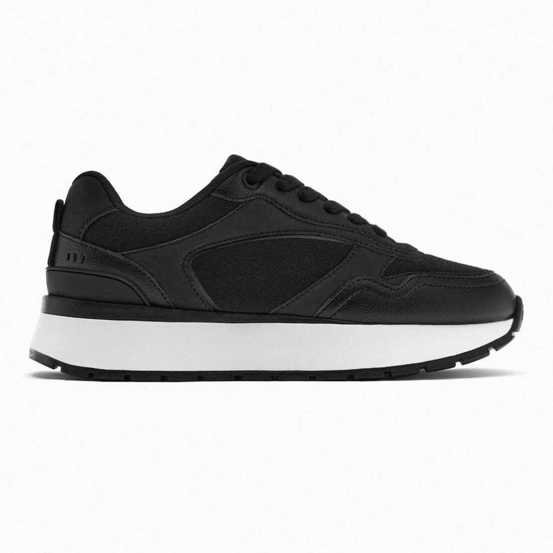 

Кроссовки Zara Flatform Running Trainers, черный