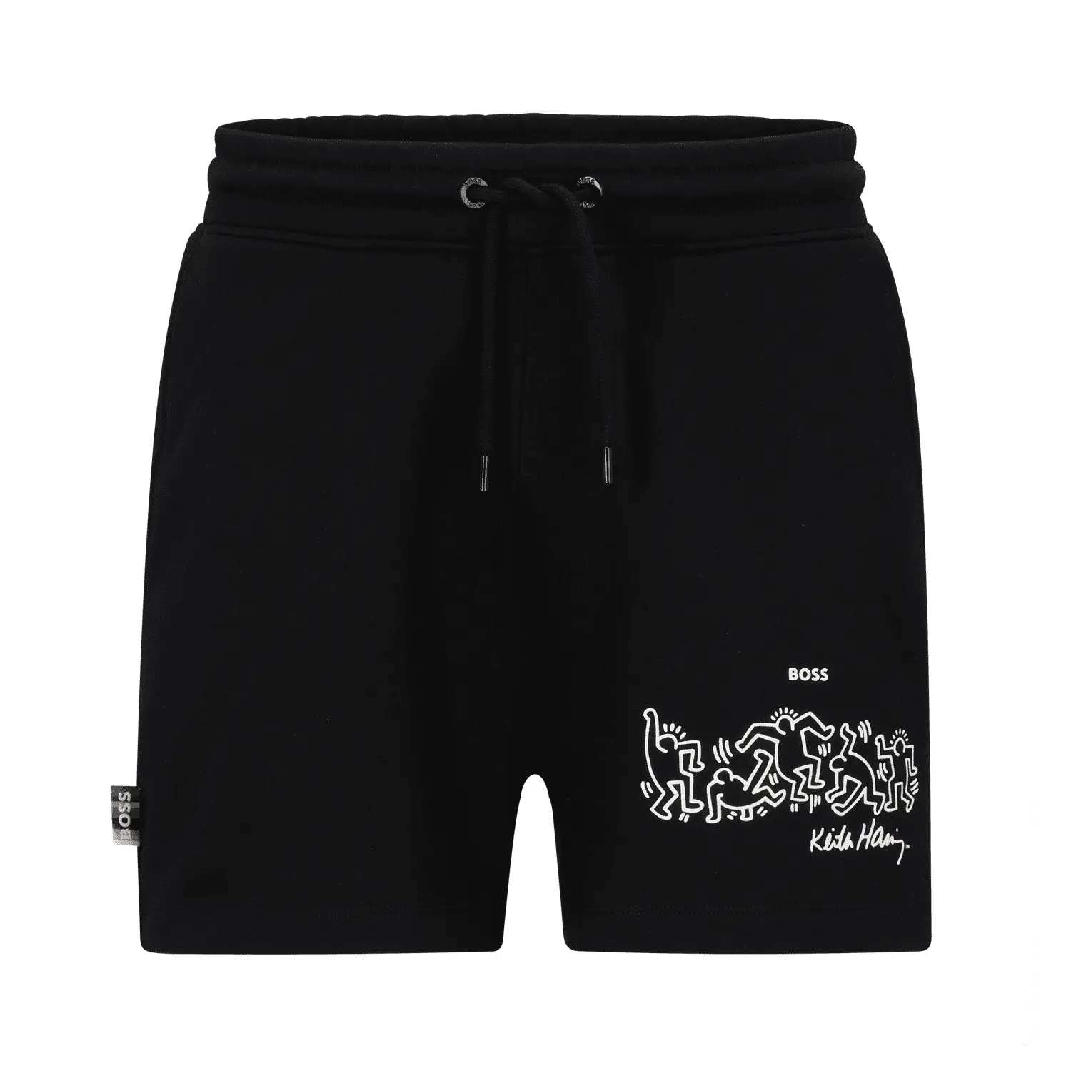 

Шорты Hugo Boss X Keith Haring In Cotton-blend Terry Unisex, черный
