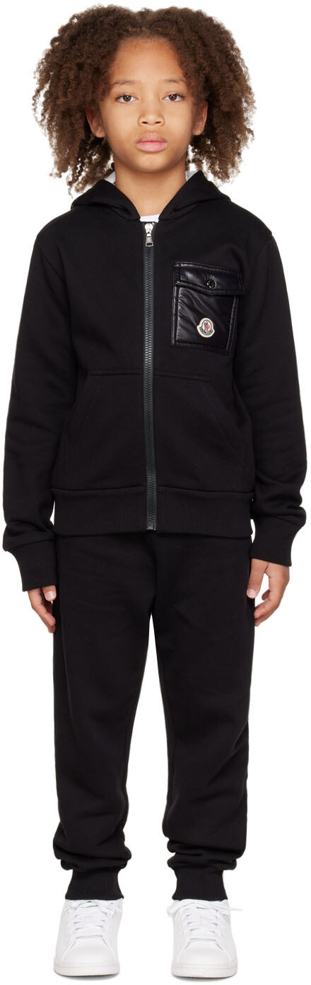 

Детский спортивный костюм с черной нашивкой Moncler Enfant