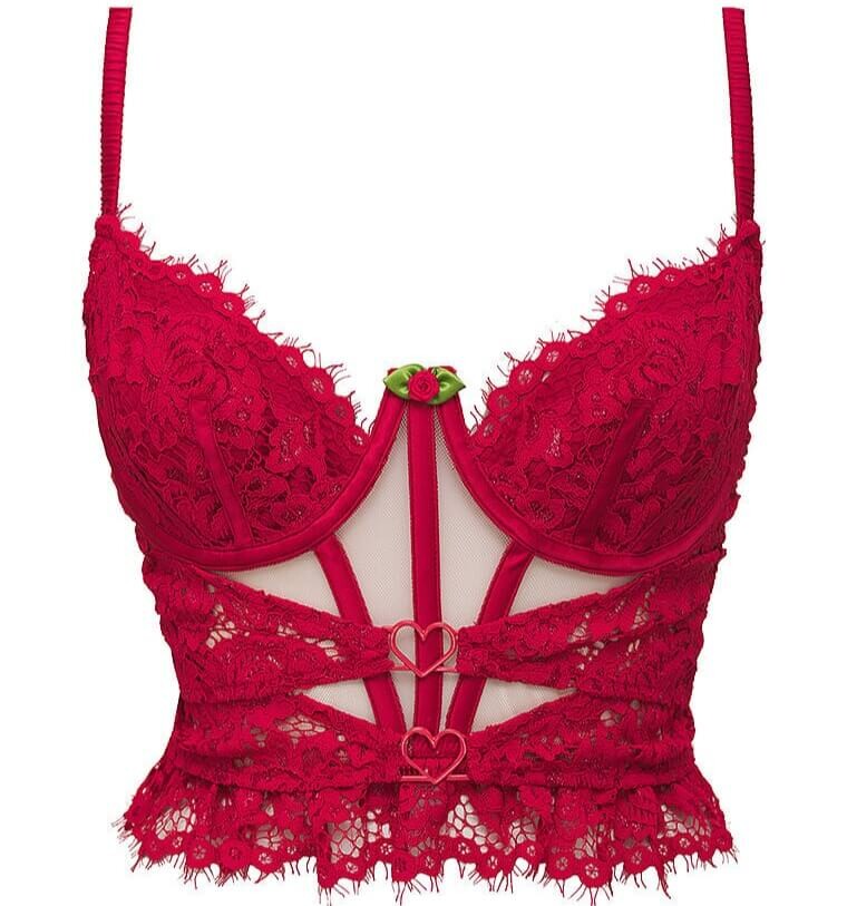 

Бюстье For Love & Lemons Rose Lace, красный