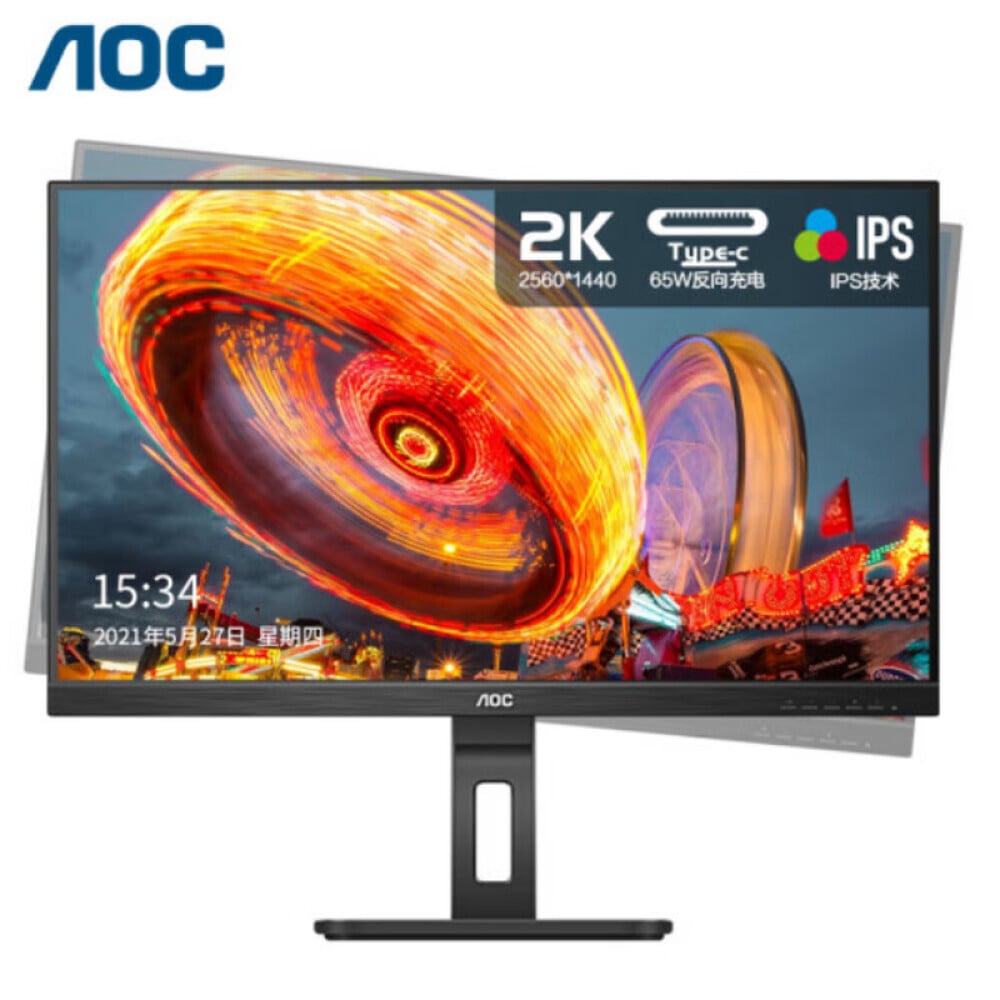

Монитор AOC Q27P2C 27" 2K с интерфейсом Type-C