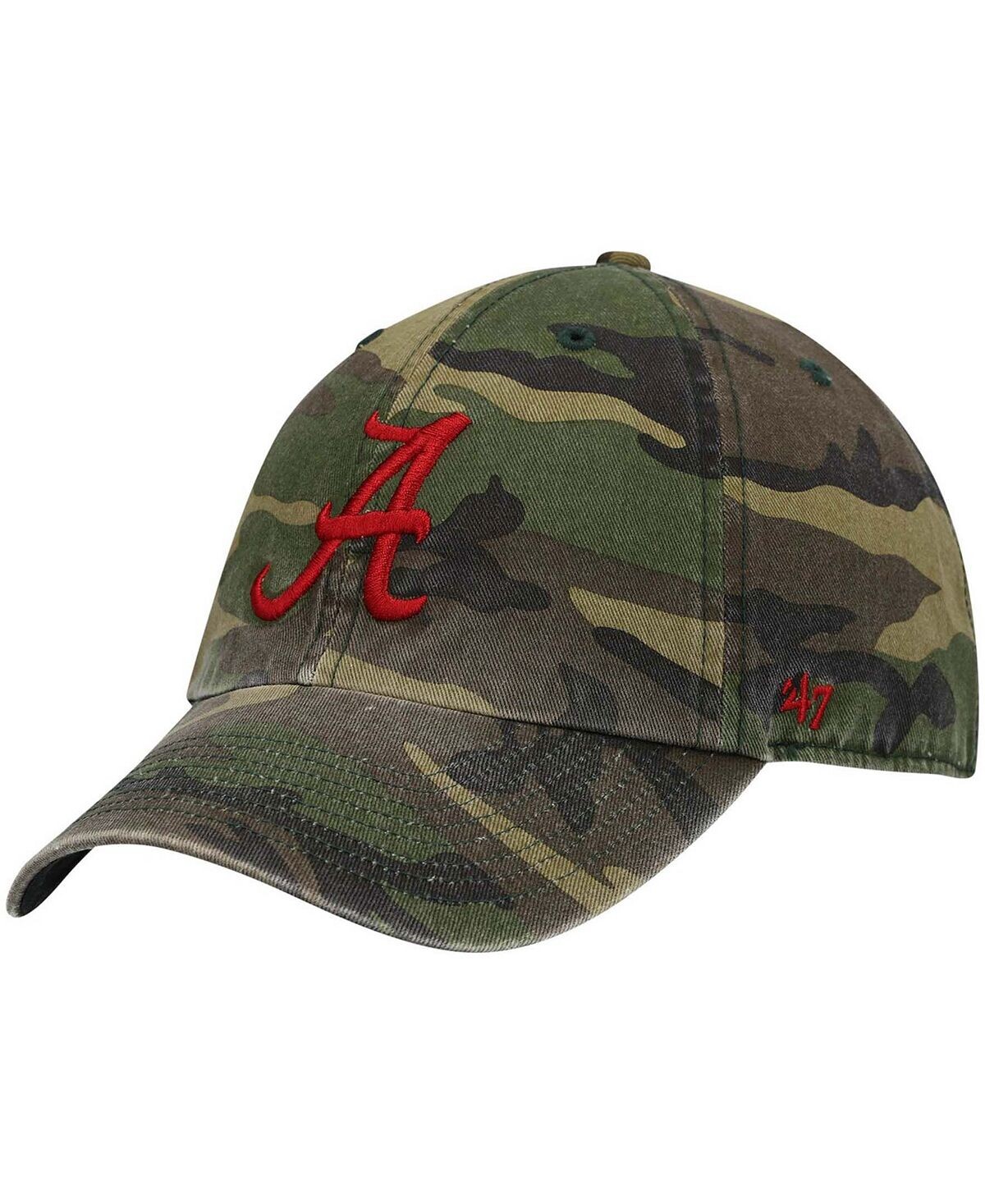 

Мужская камуфляжная регулируемая шапка Alabama Crimson Tide Clean Up Core '47 Brand
