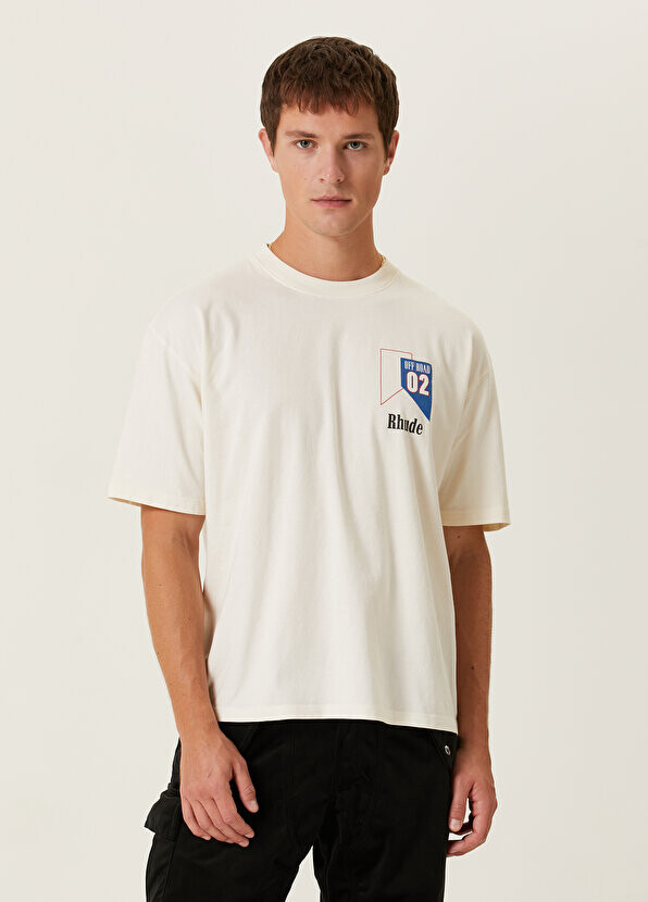

Белая футболка с логотипом Rhude, Белый