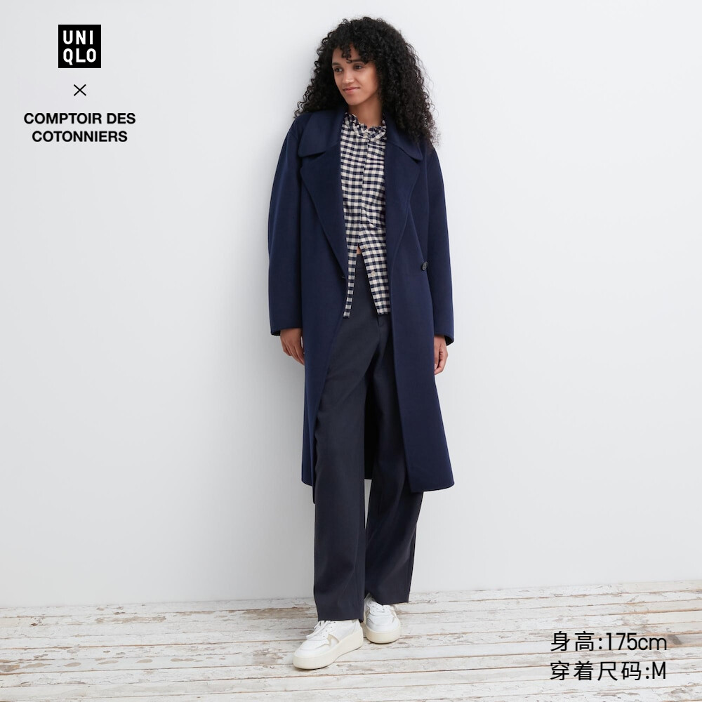 

Пальто Uniqlo Comptoir Des Cotonniers, темно-синий