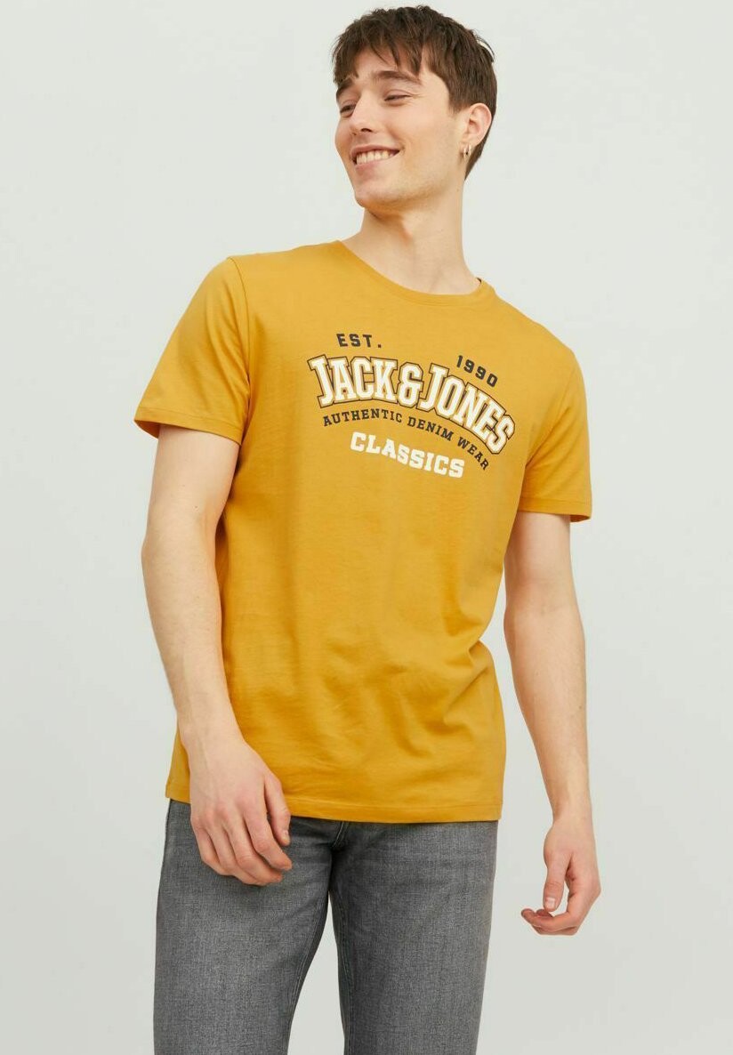 

Футболка с принтом Jack & Jones, желтый