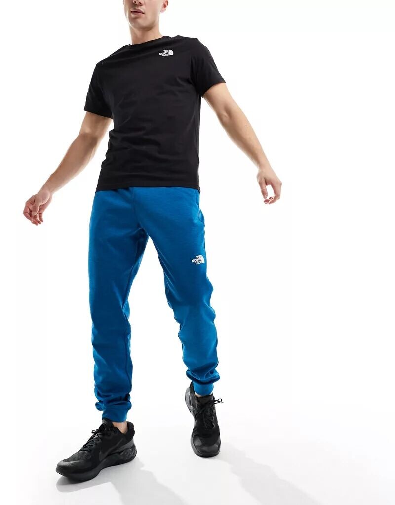 

Голубые джоггеры с логотипом The North Face Training Reaxion