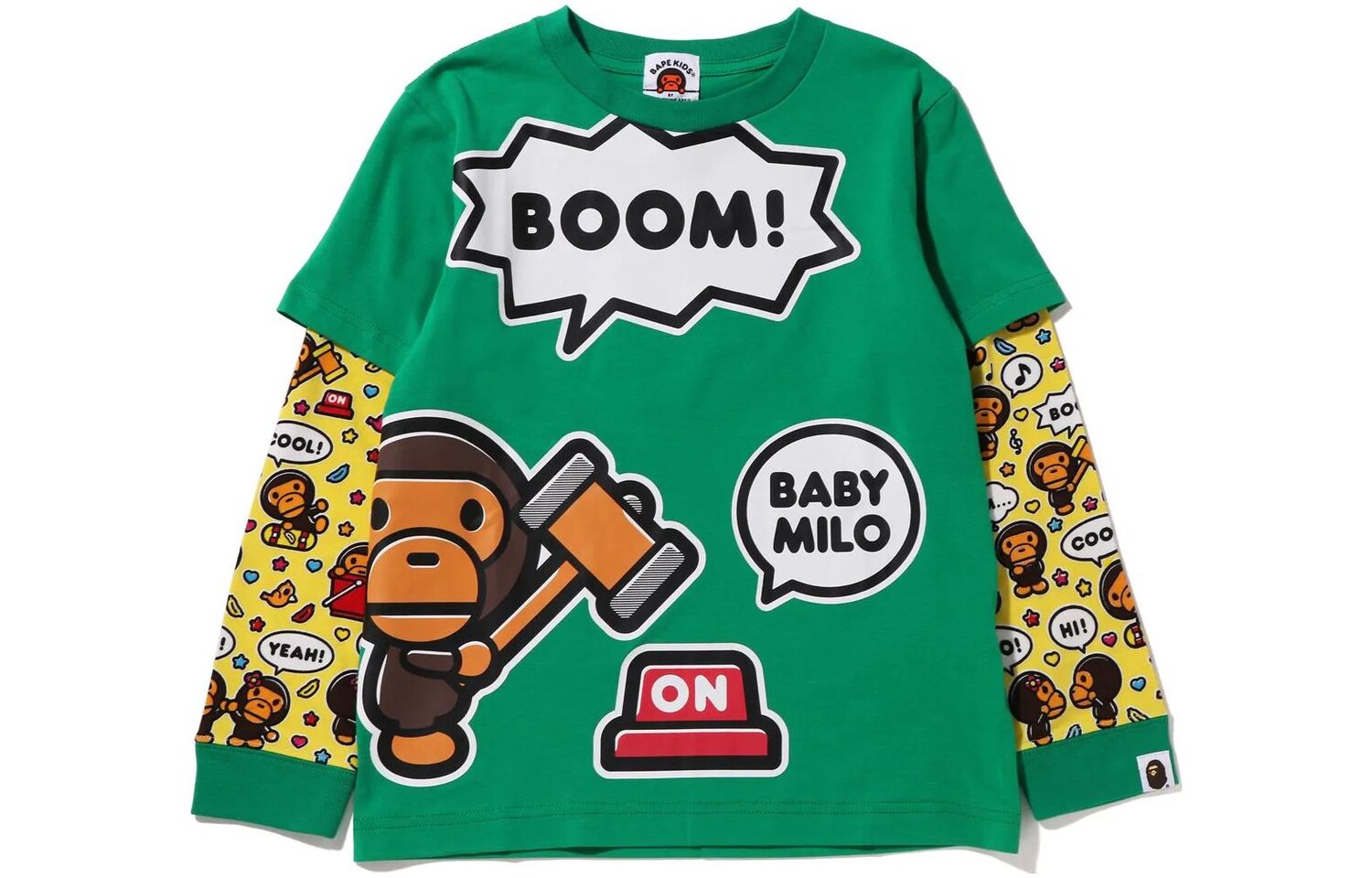 

Детская футболка A Bathing Ape, зеленый