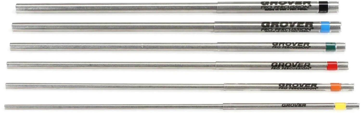 

Grover Pro Percussion Standard Alloy 303 Профессиональный набор из 6 треугольных колотушек с футляром