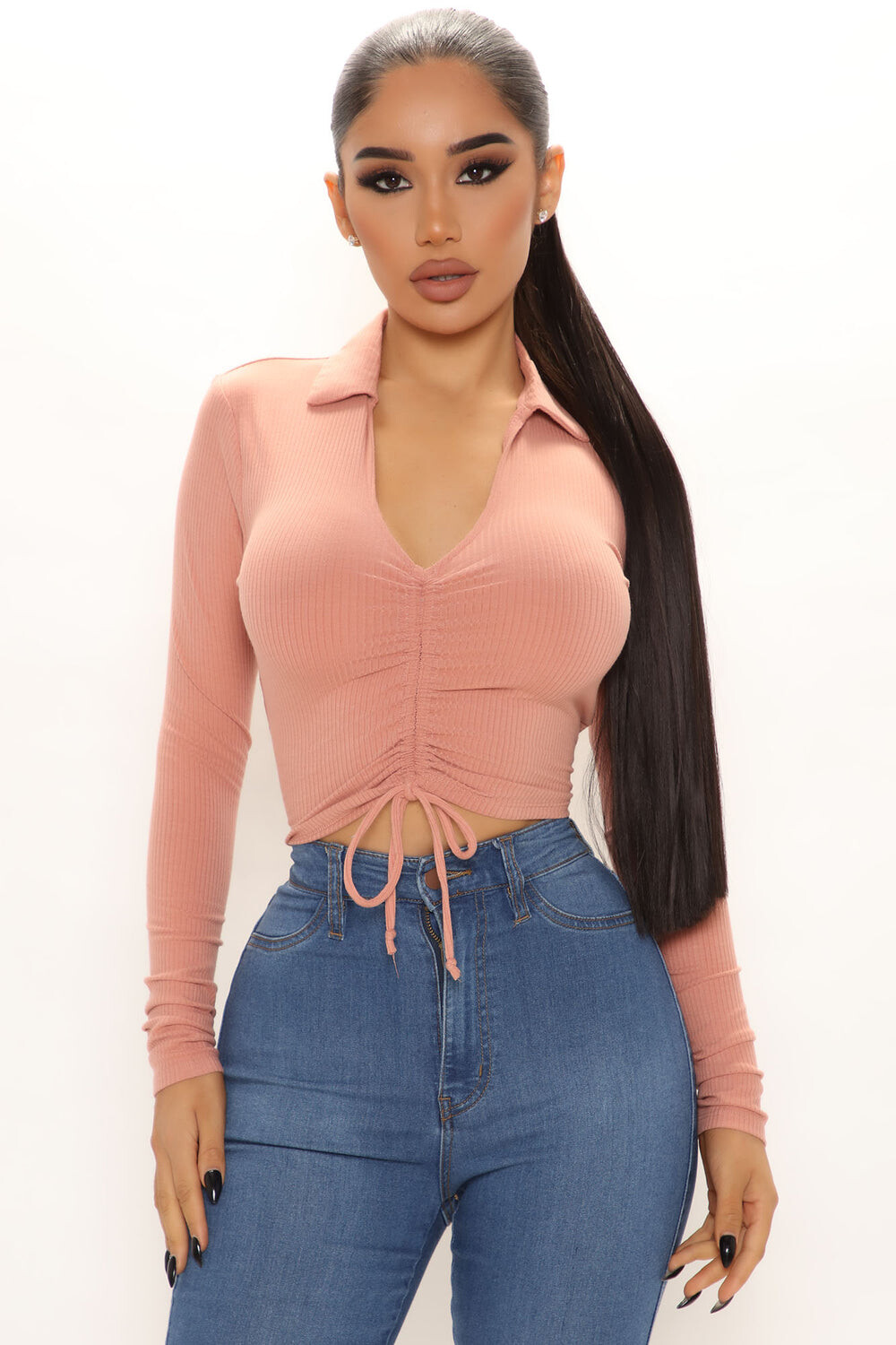 

Рубашка Fashion Nova RT44079L, розовый