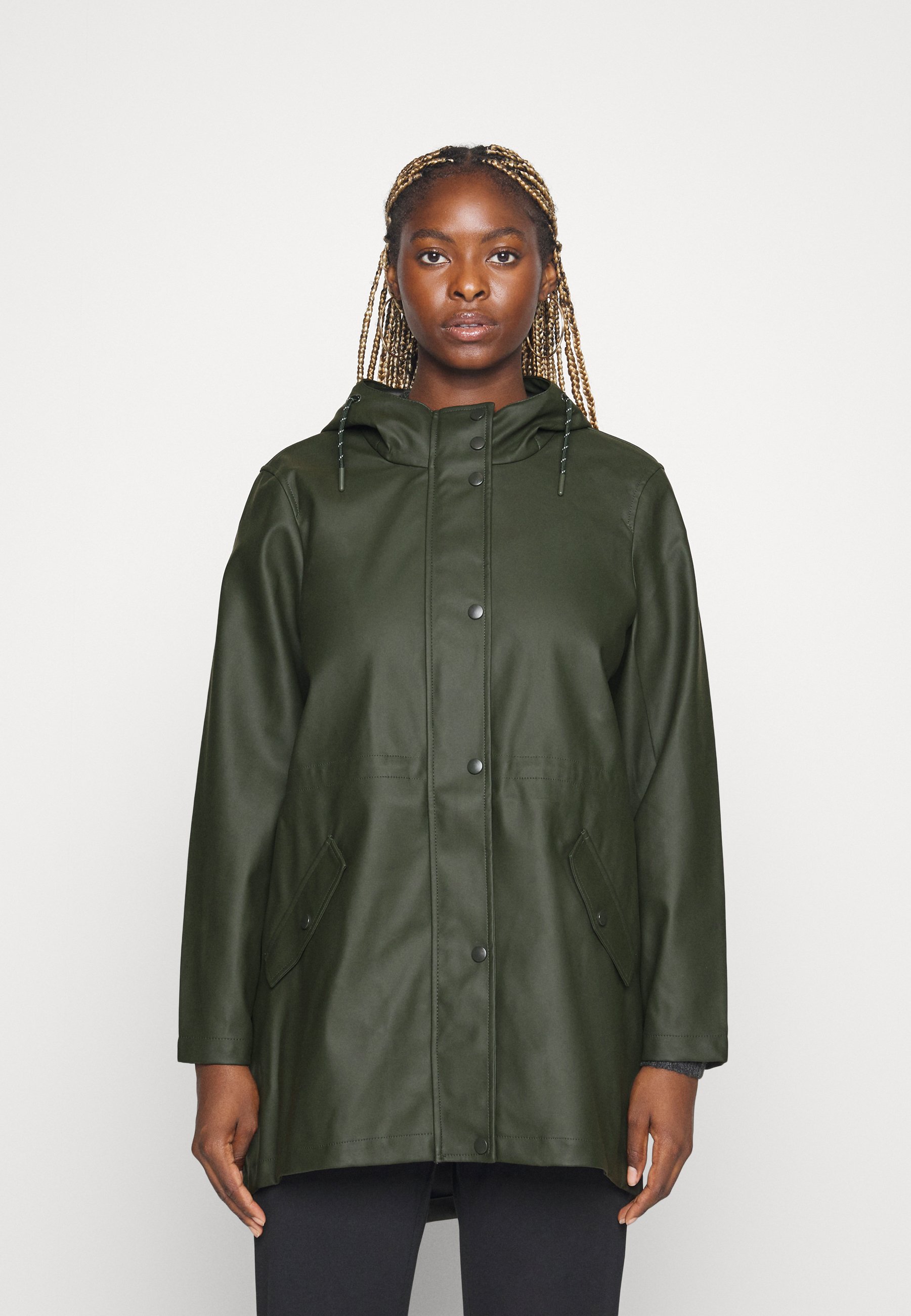 Куртка Vero Moda Curve, темно-зеленый цена и фото