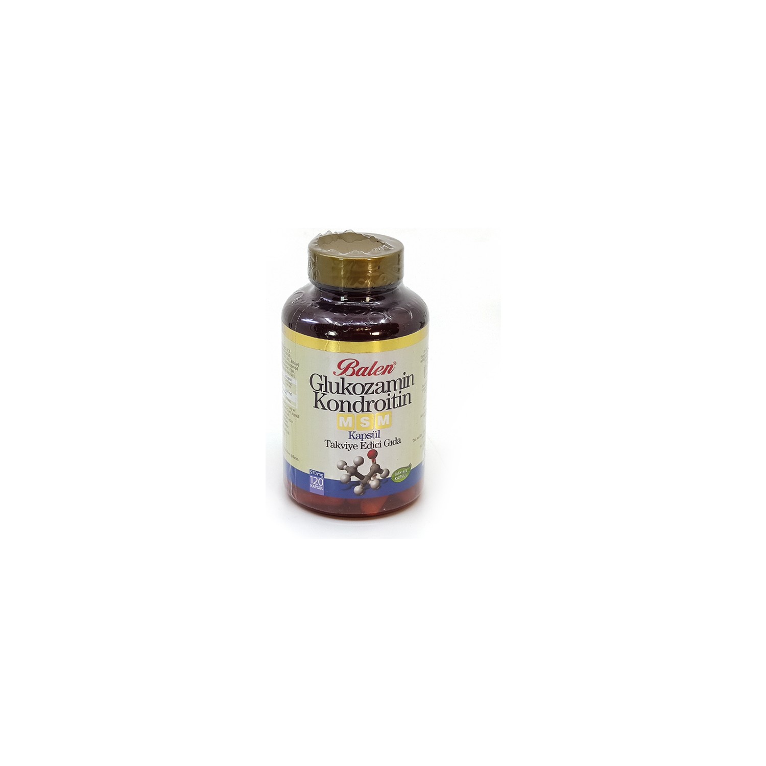 Активная добавка глюкозамин Balen Chondroitin Msm, 120 капсул, 970 мг