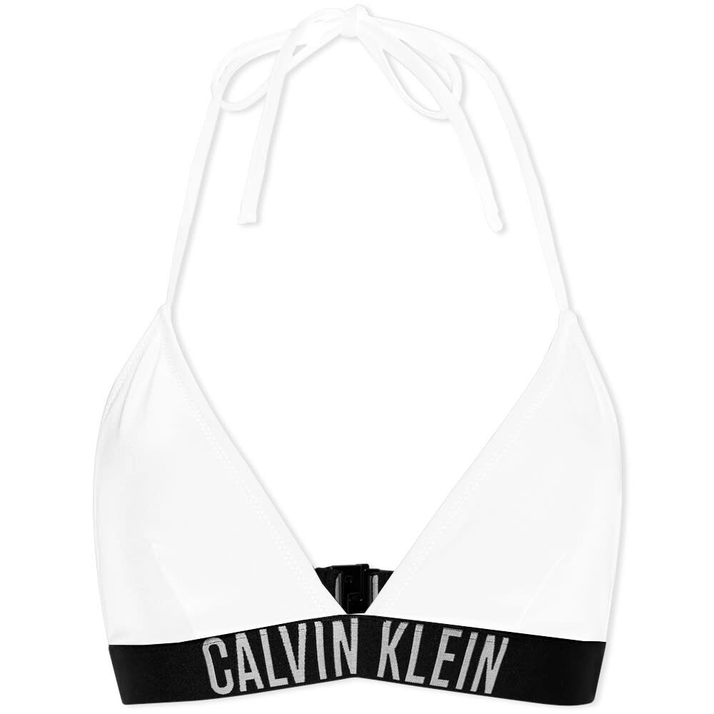 

Верх бикини с треугольными чашечками и логотипом K Swim Calvin Klein