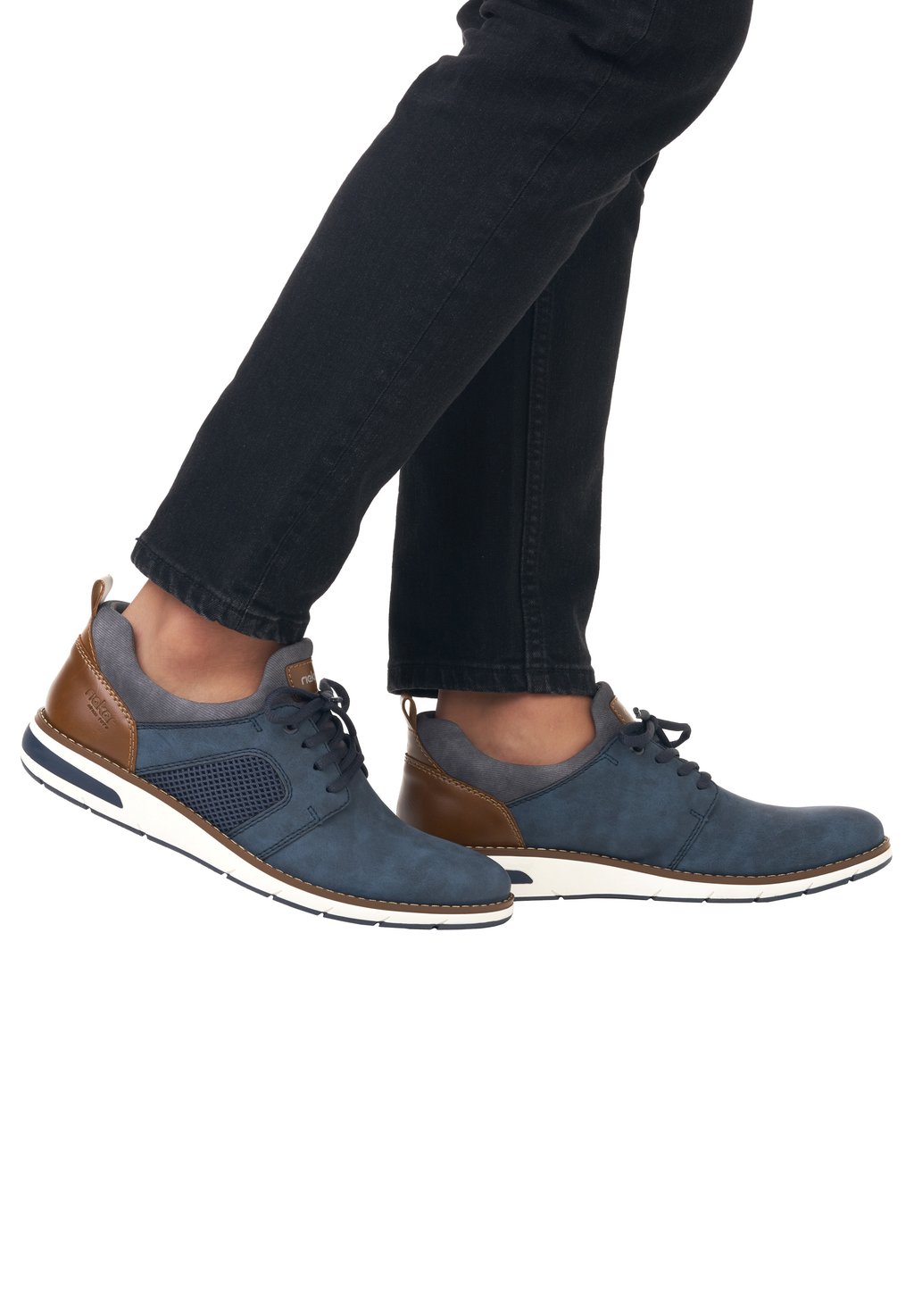 Спортивные туфли на шнуровке Rieker, цвет blau