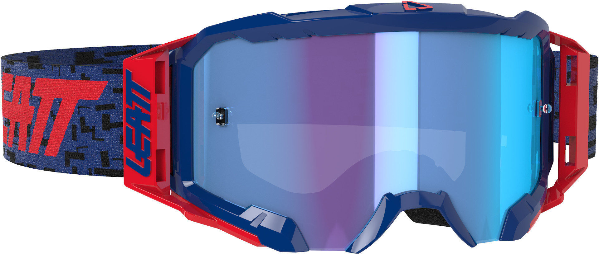 Очки Leatt Velocity 5.5 Iriz Мотокросс, сине-красные очки leatt velocity 5 5 iriz мотокросс сине красные