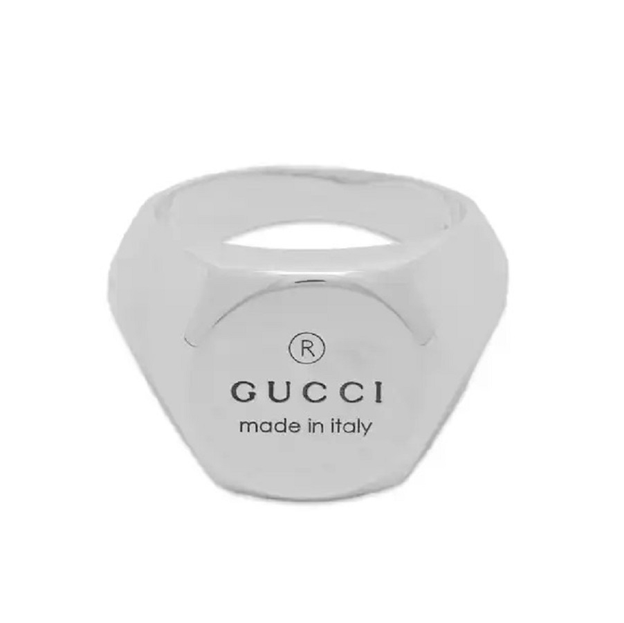 Кольцо Gucci Trademark Chevalier Large, серебристый