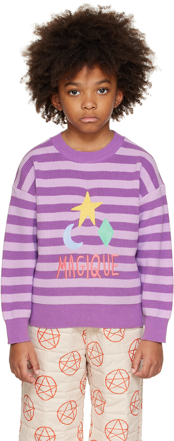 

SSENSE Эксклюзивный Детский Фиолетовый Свитер Jellymallow